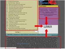 Site dumped with links